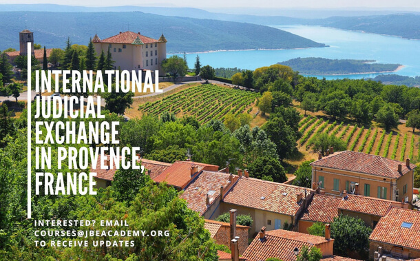 International Judicial Exchange in Provence, France